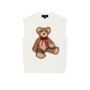 Teddy Fresh Teddy Bear with Bow Sweater Vest